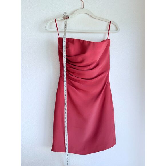 Armani Collezioni 2004 Silk Blend Strapless Mini Sheath Dress in Dusty Rose Pink - Picture 7 of 10